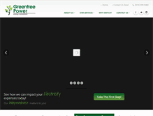 Tablet Screenshot of greentreepower.com